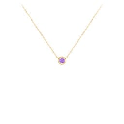 Bezel Set 3mm Gemstone Pendant