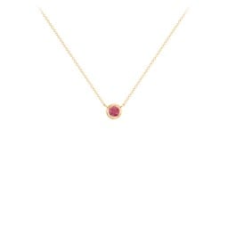 Bezel Set 3mm Gemstone Pendant