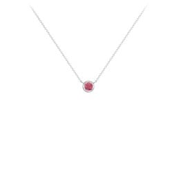 Bezel Set 3mm Gemstone Pendant