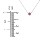 Bezel Set 3mm Gemstone Pendant