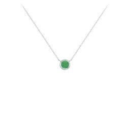 Bezel Set 4mm Gemstone Pendant