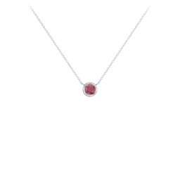 Bezel Set 4mm Gemstone Pendant