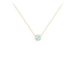 Bezel Set 4mm Gemstone Pendant