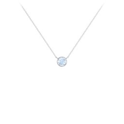 Bezel Set 4mm Gemstone Pendant