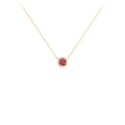 Bezel Set 4mm Gemstone Pendant