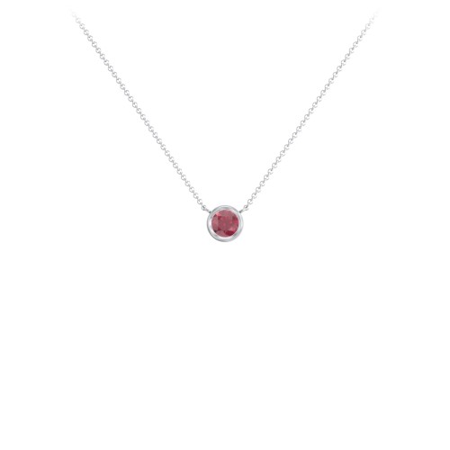 Bezel Set 4mm Gemstone Pendant
