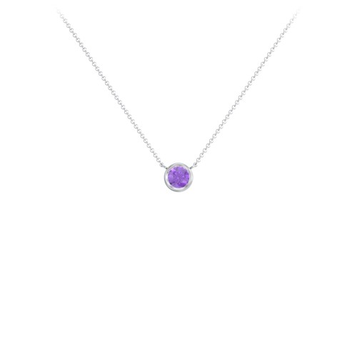 Bezel Set 4mm Gemstone Pendant
