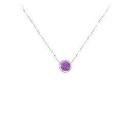 Bezel Set 5mm Gemstone Pendant
