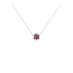 Bezel Set 5mm Gemstone Pendant