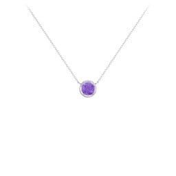 Bezel Set 5mm Gemstone Pendant