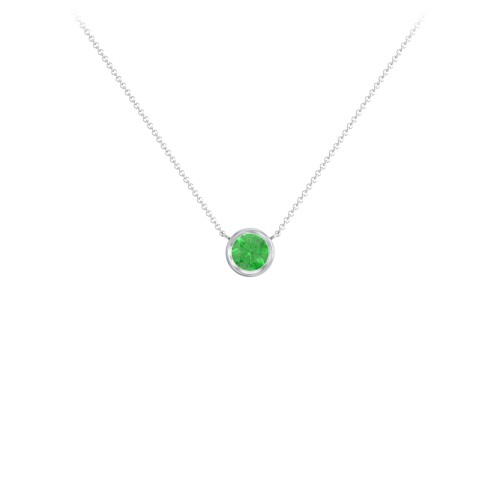 Bezel Set 5mm Gemstone Pendant