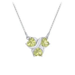 Love and Kisses 3 Gemstone Pendant