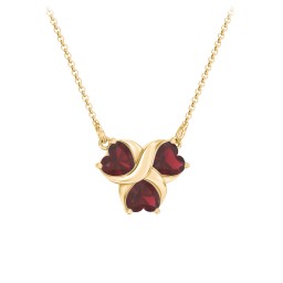 Love and Kisses 3 Gemstone Pendant