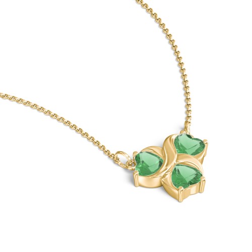 Love and Kisses 3 Gemstone Pendant