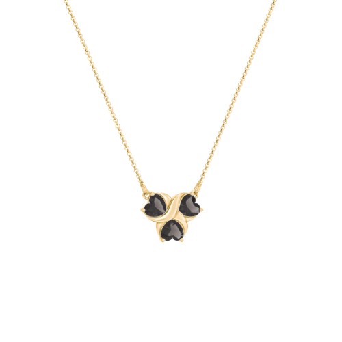 Love and Kisses 3 Gemstone Pendant