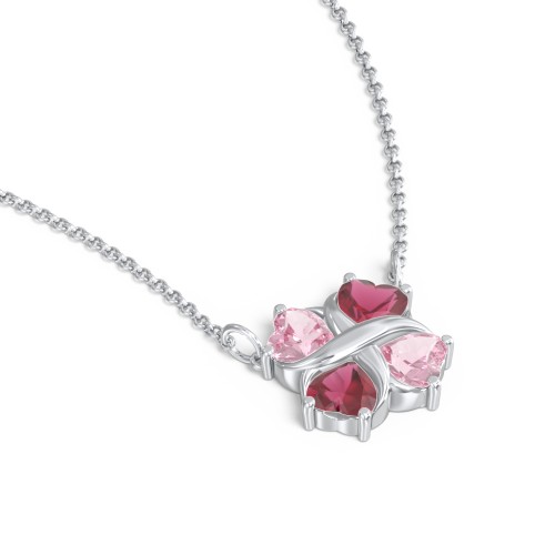 Love and Kisses 4 Gemstone Pendant