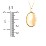 Engravable Oval Photo Locket Necklace – 18K Gold Plated Silver