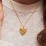 Engravable Heart Photo Locket Necklace – 18K Gold Plated Silver