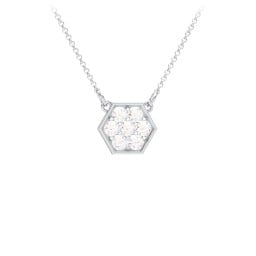 Hexagon Family Birthstone Necklace