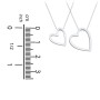Engravable Heart In Heart Necklace Set