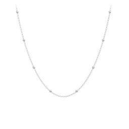 16" Ball Station Cable Chain Necklace