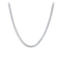 Engravable 16" Herringbone Chain in Stainless Steel