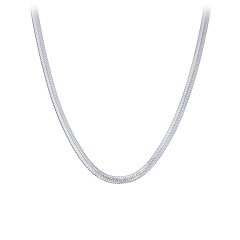Engravable 16" Herringbone Chain in Stainless Steel – Stainless Steel