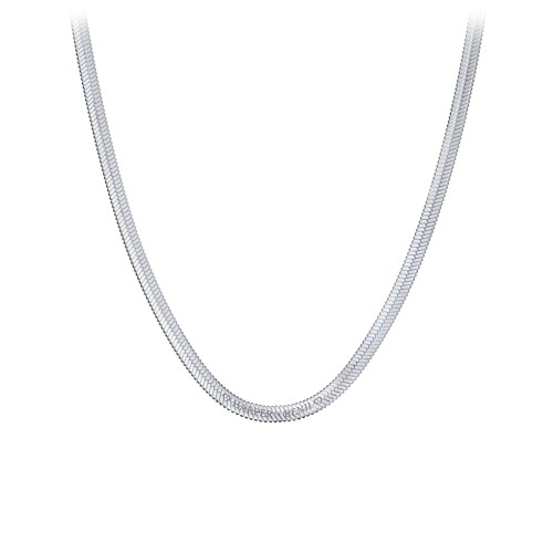 Engravable 16" Herringbone Chain in Stainless Steel – Stainless Steel