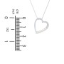 Engravable Tilted Heart Necklace with Pearls