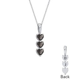 Engravable Generations Stacking Hearts Pendant - 3