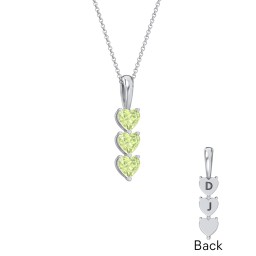 Engravable Generations Stacking Hearts Pendant - 3