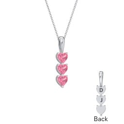 Engravable Generations Stacking Hearts Pendant - 3