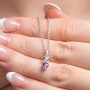 Engravable Generations Stacking Hearts Pendant - 3