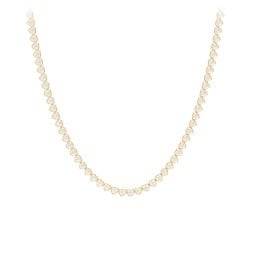 Heart Cubic Zirconia Tennis Necklace