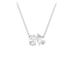 Toi et Moi Oval and Pear Gemstone Necklace