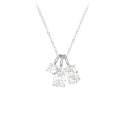 Toi et Moi + Baby and Me - Necklace Charms in 925 Sterling Silver with Diamond