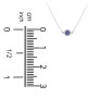 Bezel-Set Round Stone Station Necklace