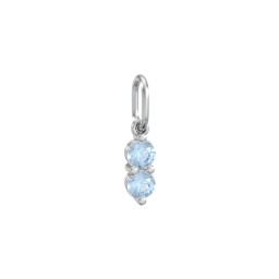 2 Gemstone Vertical Charm