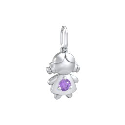 Little Girl Charm with Gemstone