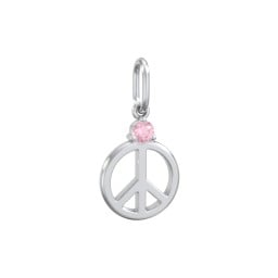 Peace Charm with Gemstone