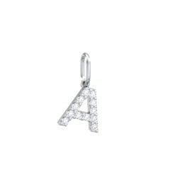 Pavé Initial Charm-A