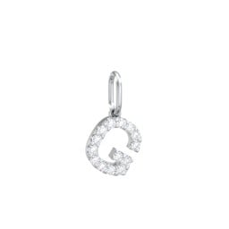 Pavé Initial Charm-G