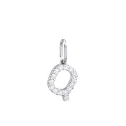 Pavé Initial Charm-Q