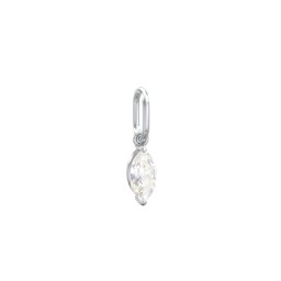 Marquise Gemstone Charm in 925 Sterling Silver with Cubic Zirconia