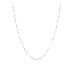 Sterling Silver Cable Chain Necklace - 16" with 2" Extender – Sterling Silver