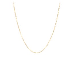 Premium Gold Diamond Cut Cable Chain - 14" with 2" Extender in 9K Solid Yellow Gold