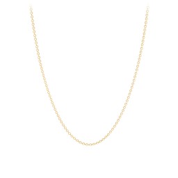 Premium Gold Diamond Cut Cable Chain - 16" with 2" Extender in 9K Solid Yellow Gold