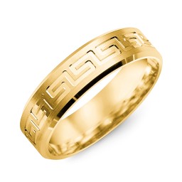 Men's Classic Greek Key Eternity Ring
