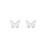 Butterfly Shape Stud Earrings – Sterling Silver