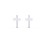 Kids Cross Stud Earrings – Sterling Silver